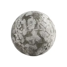 Damaged road with puddles